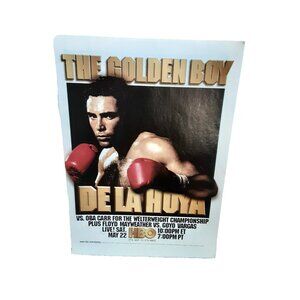 1999 HBO Oscar De La Hoya Oba Carr Championship Original print ad vintage 90s
